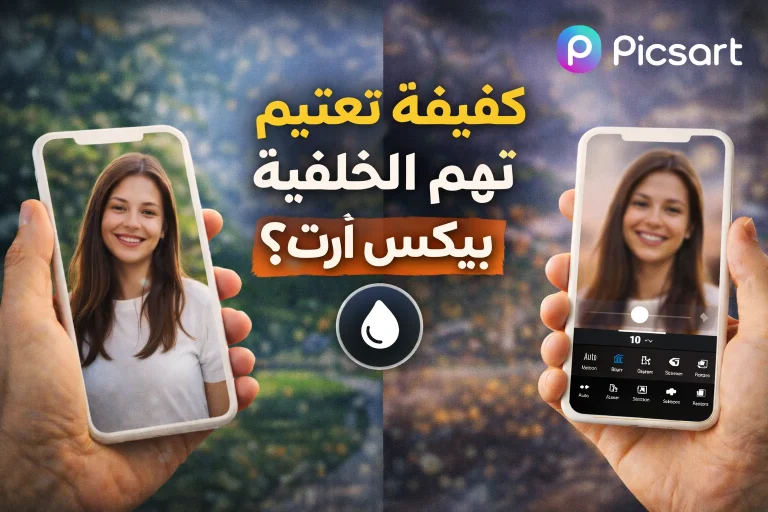 كيفية تعتيم الخلفية في بيكس آرت؟